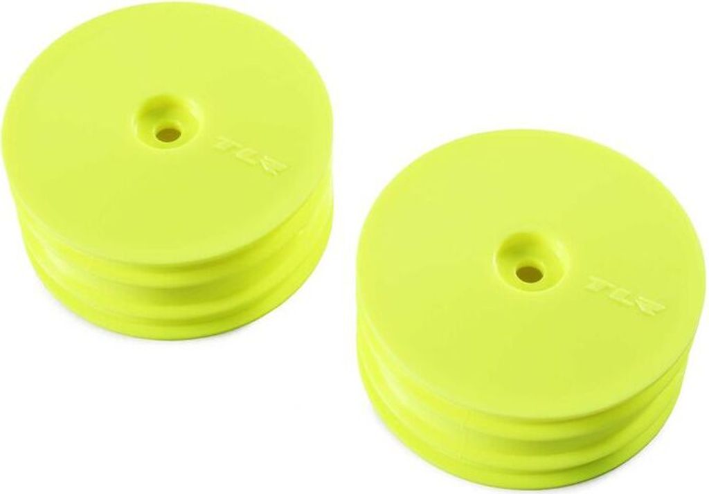 Losi Front Wheel, Yellow (2): 22X-4