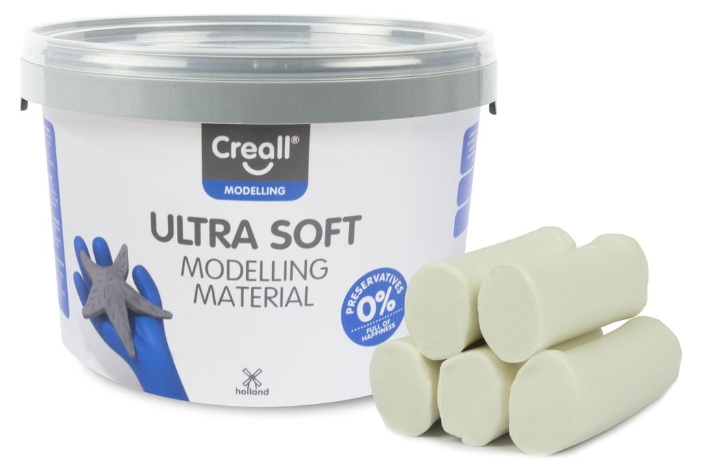 Creall - Pâte à modeler Play-it Ultra Soft, blanche Image du produit 