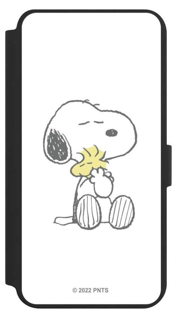 NIVOCASE Klapphülle für Samsung Galaxy S24+ Handyhülle aus Kunst Leder NIVOflip schwarz Liebe Peanuts Snoopy