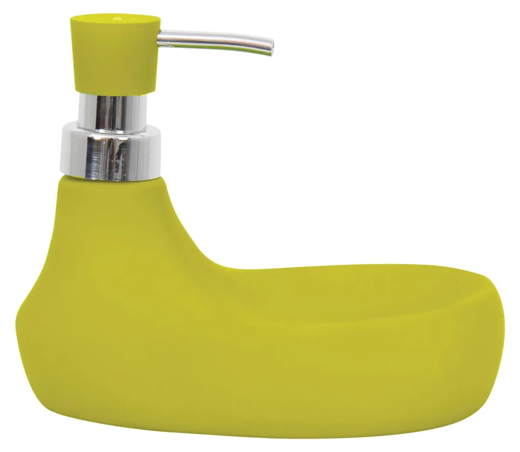 Accessoire évier : distributeur de savon en céramique et range éponge