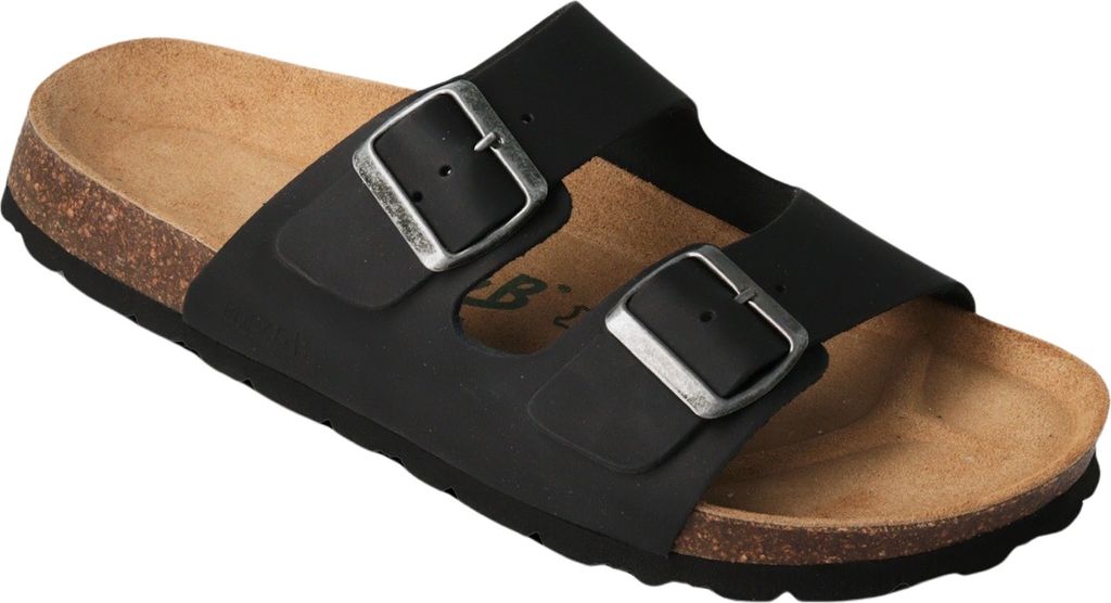 neu B Pantoletten NEU 20108 BAVIERA LEDER Schwarz Gr.46