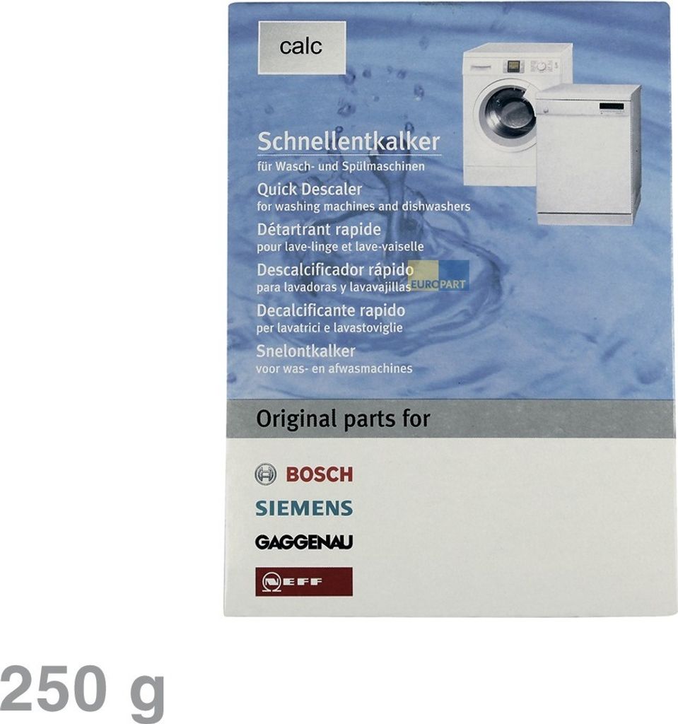 Bosch Siemens Schnellentkalker für Wasch- und Spülmaschinen Produktbild 