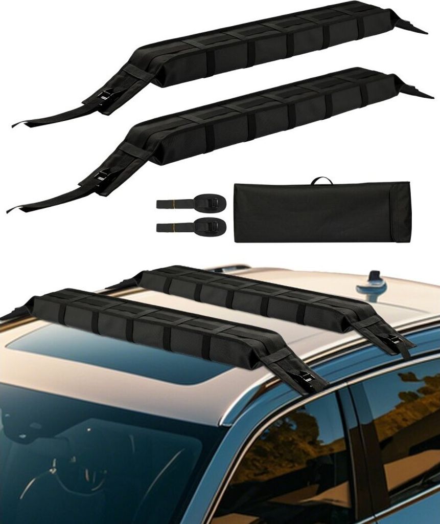 Dachgepäckträgerpolster 838mm - Weiches Polster für Kajak und Surfbrett - Dachträgerzubehör für Transport und Schutz