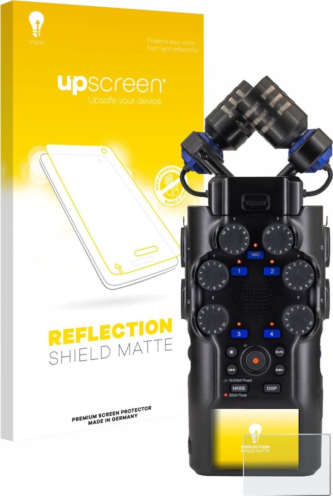 upscreen Schutzfolie für Zoom H6 studio Displayschutz Displayschutzfolie Folie Matt Entspiegelungsfolie