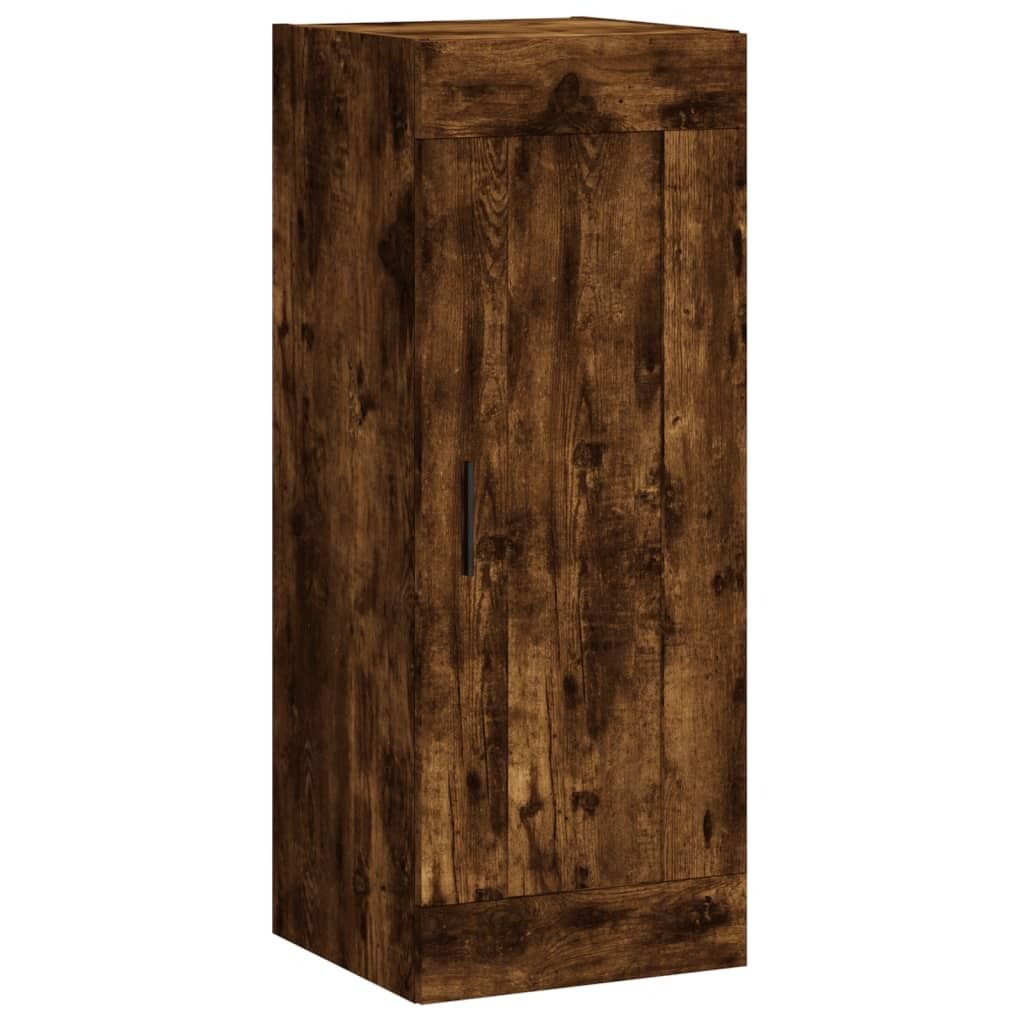 "2026 MODERNE"Flurschrank - elegante Design - Mehrzweckschrank - Wandschrank Räuchereiche 34,5x34x90 cm Holzwerkstoff - Kommoden CC6548392