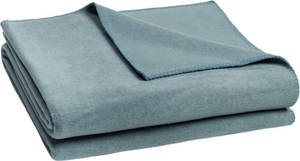 Zoeppritz Plaid Soft-Fleece Farbe denim Größe 160x200 Produktbild 