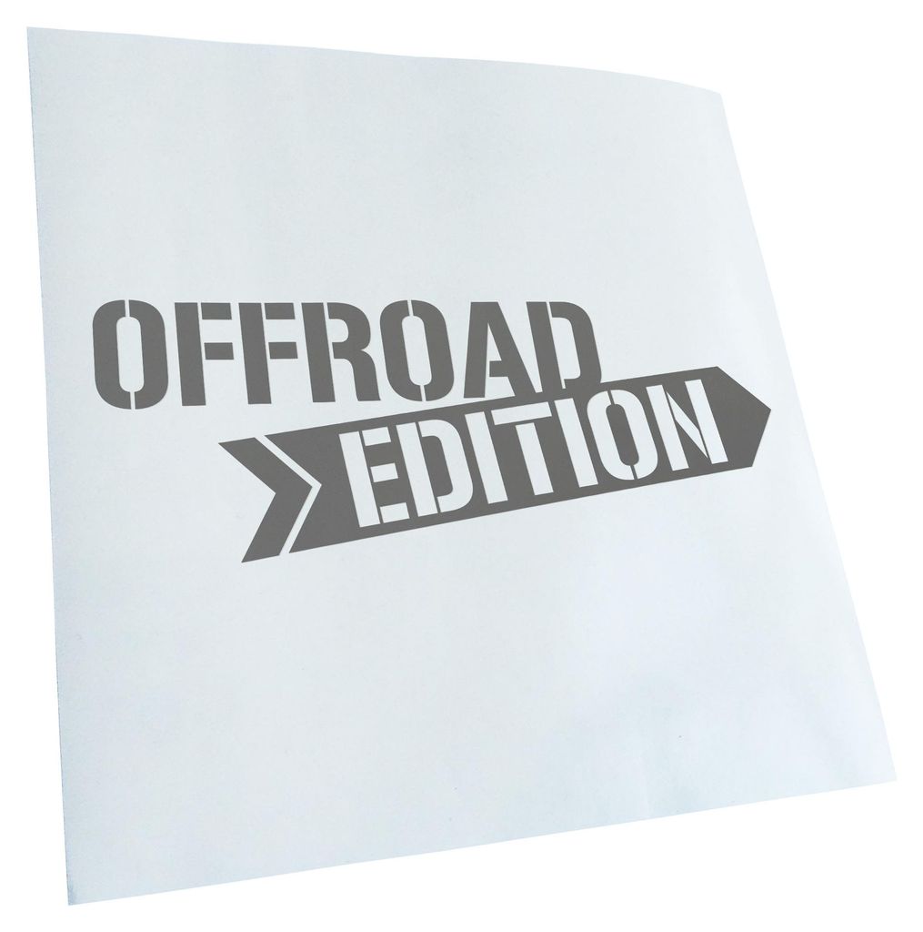 Kiwistar - Autoaufkleber - Offroad Edition - Grau - 60x21cm - Aufkleber für Auto, Laptop, Fahrrad, LKW, Motorrad mehrfarbig JDM Decal Racing