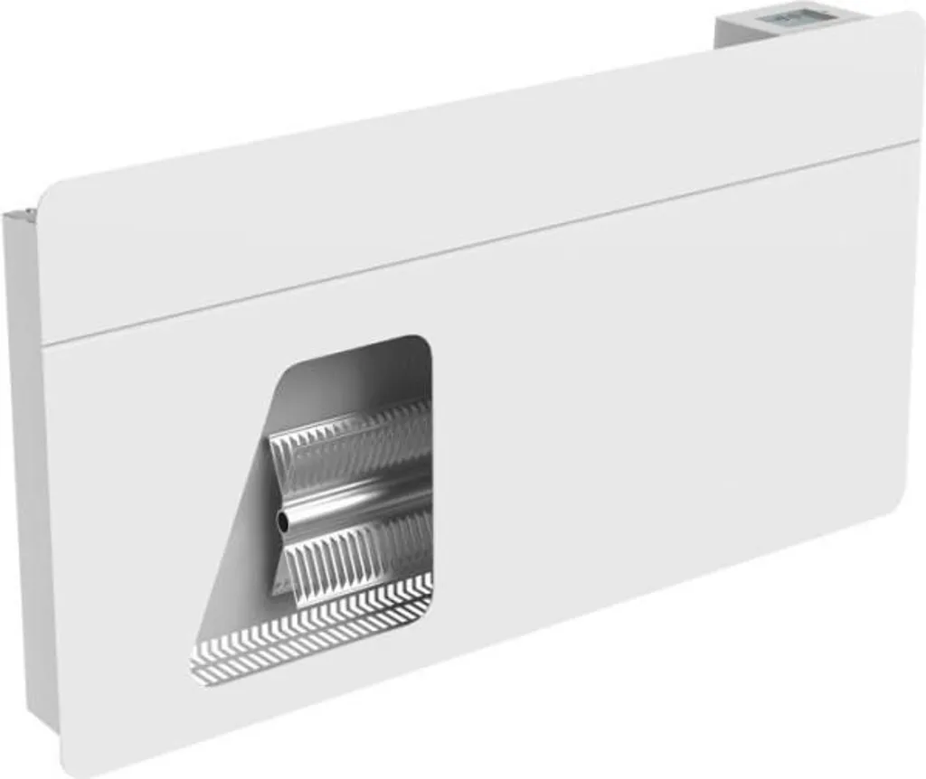 Radiateur Électrique 1500W Design Mural Warm Tech - Blanc Silencieux