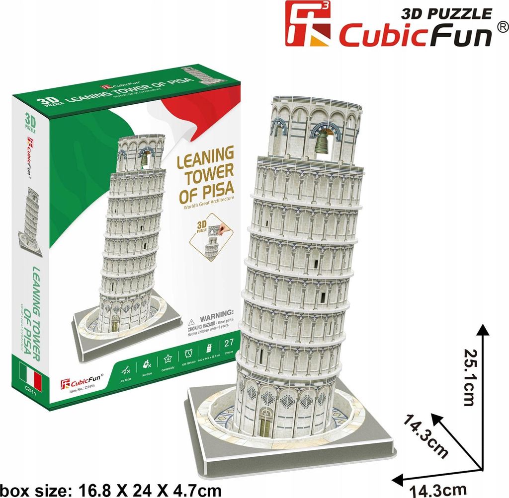 DANTE Cubic Fun 3D-Puzzle Krz. Er wei es. im Piz. 02415