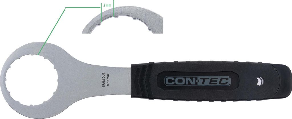 Contec Halterungsset-Entferner TFP-170 CT Bot. Halterungsabzieher TFP-450 SRAM Dub 2 mm