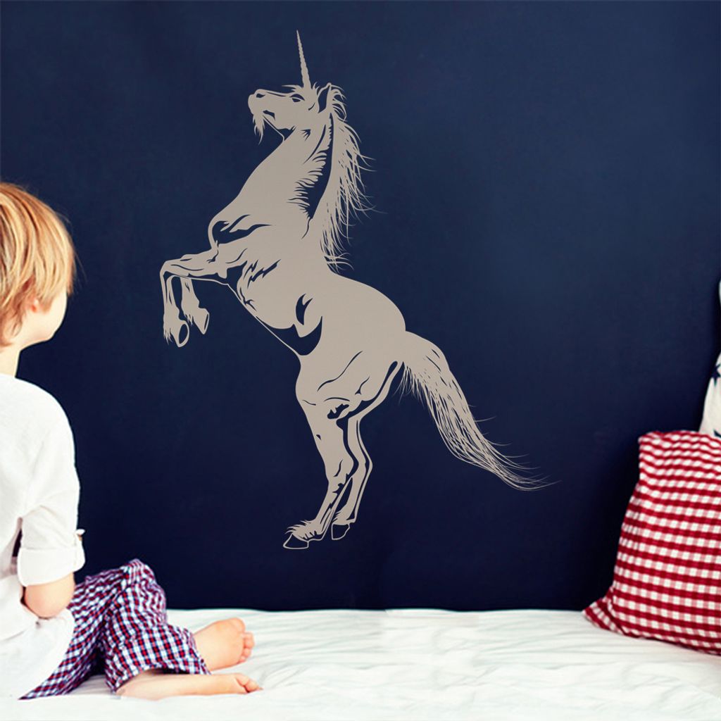 KIWISTAR Einhorn Pferd Hengst Märchen Fantasy Wandtattoo in 6 Größen - Wandaufkleber Wall Sticker - Dekoration, Küche, Wohnzimmer, Schlafzimmer...