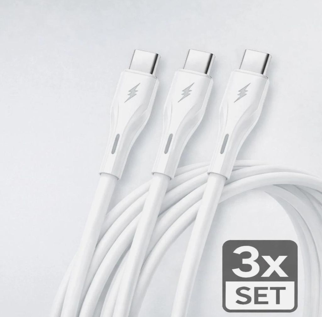 3x USB C auf USB C Schnellladekabel Iphone 17,16, Samsung, Produktbild 