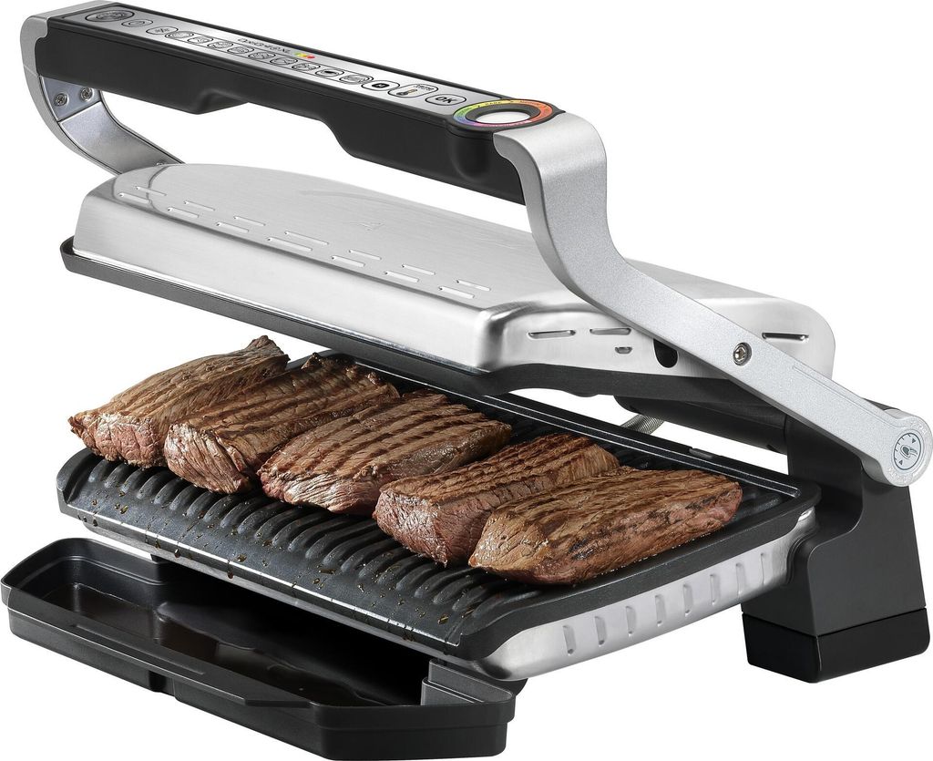 Tefal Optigrill XL GC724D Kontaktgrill edelstahl Produktbild 4