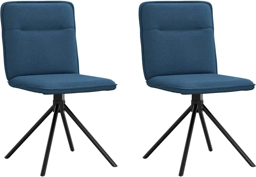 Sedie da pranzo eleganti blu 2 pz Hommie | Offerta Set Arredo Design