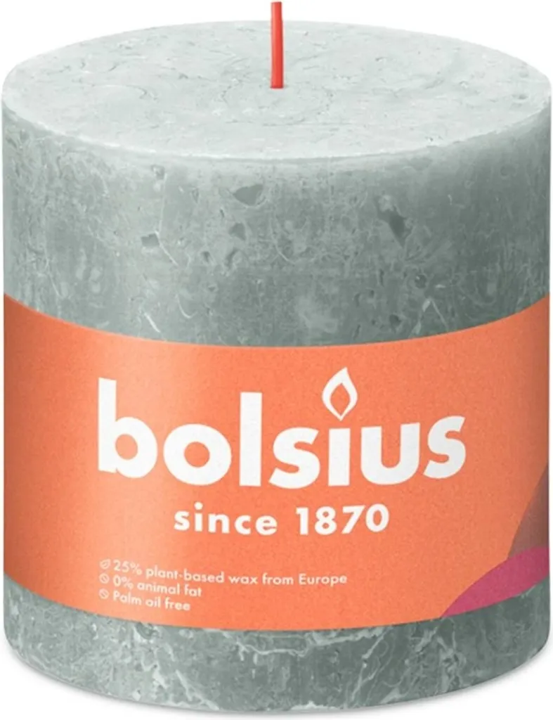 Bougies Rustiques Vert Jade 100/100 mm - Pack de 6 à Longue Combustion - 2