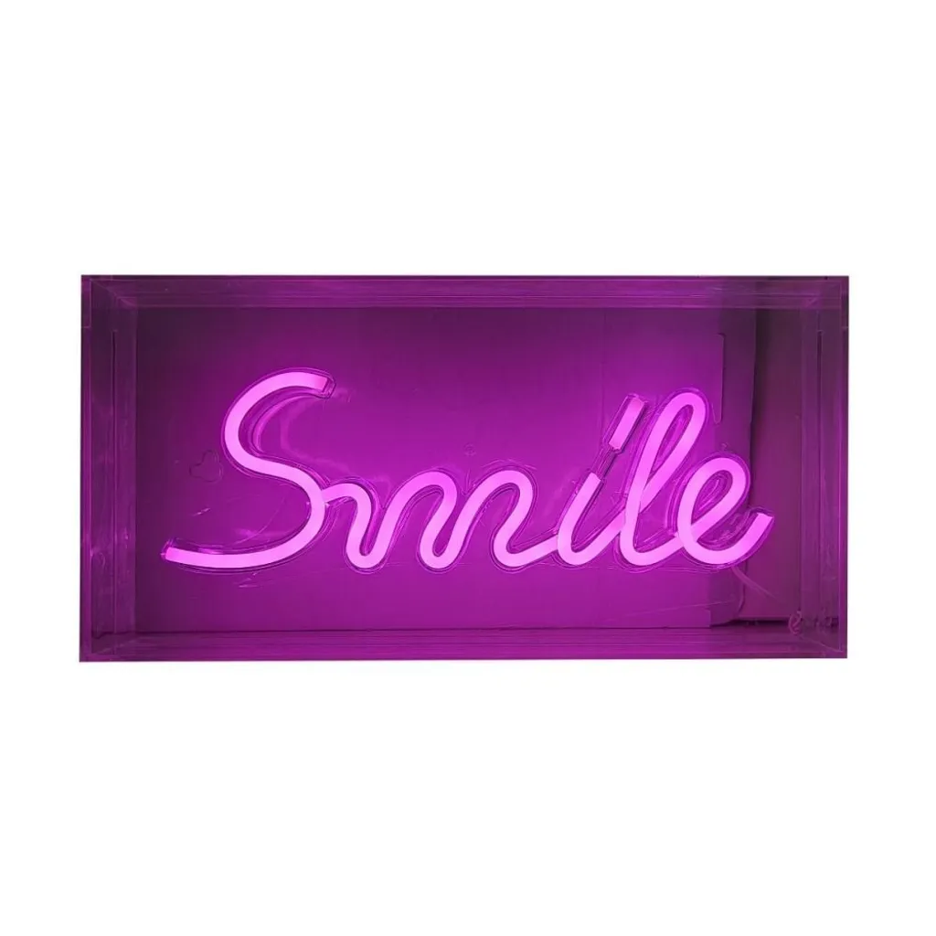 Lampada Neon LED Smile Rosa Zuma Line per Cameretta Bambini 4.14W