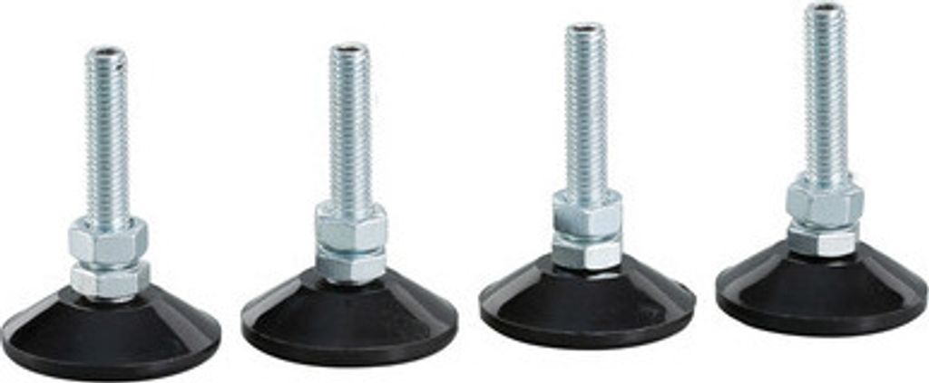 EFB-Elektronik Nivellierfüße für Schrankserie OFFICE und Wandgehäuse, 4 Stk