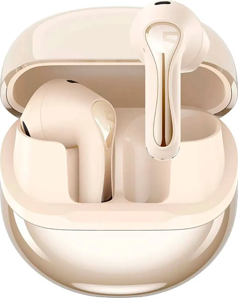 Soundpeats Air5 Écouteurs Sans Fil Bluetooth Beige semi-intra-auriculaires