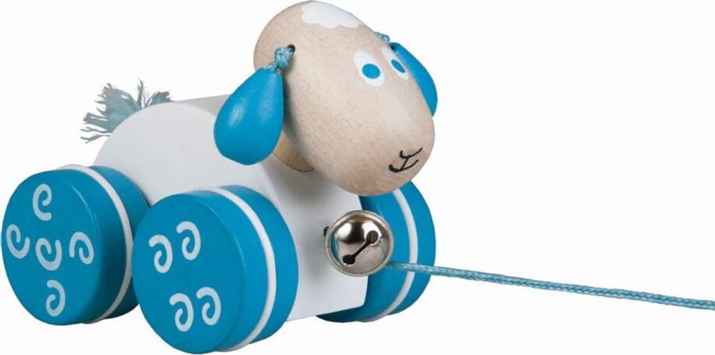 Holzspielzeug Schaf zum Ziehen mit Glocke, Serie EKO-Pack, für Kinder ab 1 Jahr