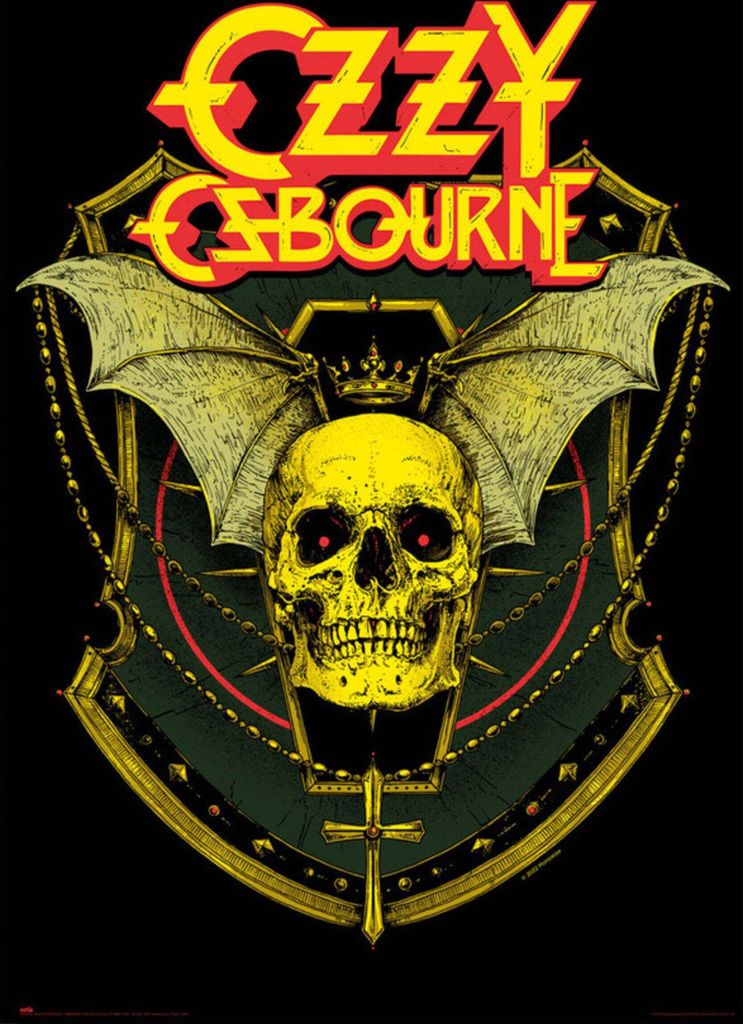 Poster Ozzy Osbourne Teschio 61x91,5 cm Immagine del prodotto 