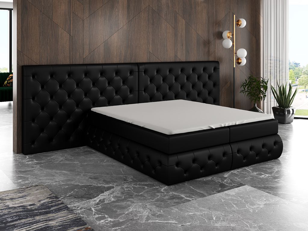 Boxspringbett ODEN 180x200 mit 2 Bettkästen, Bonell-Matratze und Topper. Möbel vom Hersteller- Handarbeit! Bett Komplett-Set mit Matratze, Bettka...