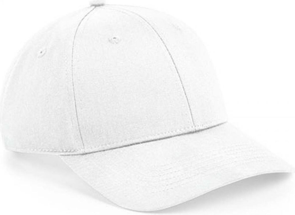 Beechfield B648 | Urbanwear 6 Panel Snapback, Leicht gebogener Schirm - Farbe: White - Größe: One Size