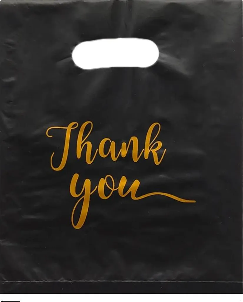 100 Sacchetti Buste Regalo Nere 20x25cm: Il Meglio per i Tuoi Pensieri