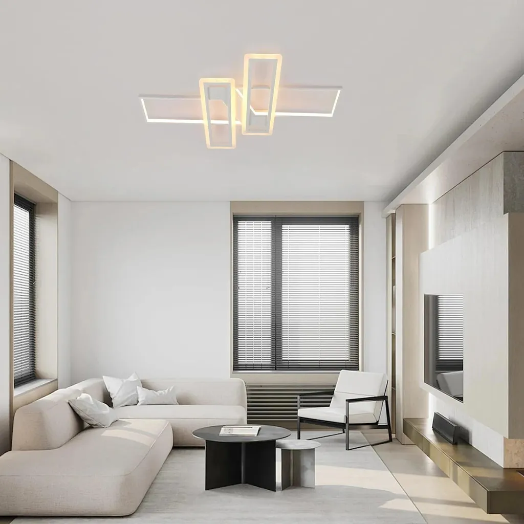 Plafonnier LED 84W avec Télécommande - Intensité Variable Blanc Froid - 3