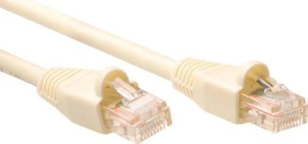 Cavo Rete 15m CAT5E ACT Avorio U/UTP - Patch RJ45 per Switch e PC