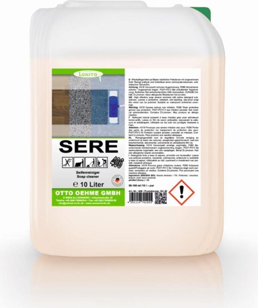 Seifenreiniger Sere 406 rückfettend 10 Liter