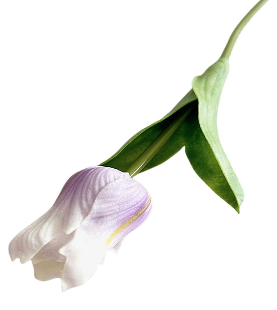 Künstliche Tulpe mit realistischer Haptik, Stiel und Blättern aus PolyurethanKunststoff, ideal für Hochzeits- und Frühlingsdekorationen, Büro-...