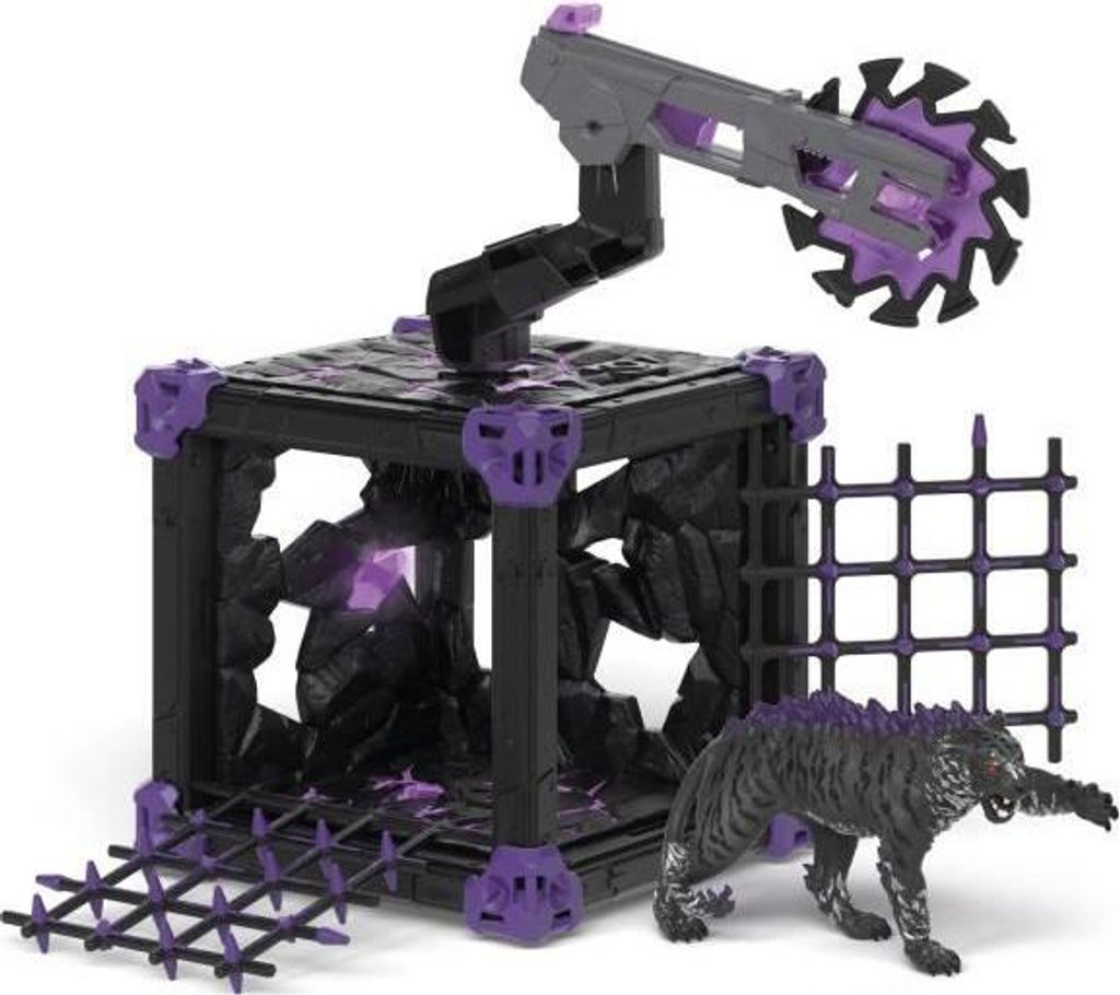Figur Tigre des Ténèbres BattleCave, Schleich Eldrador Creatures 42739, BattleCave mit Fallen, Ab 4 Jahren, Spielfigur