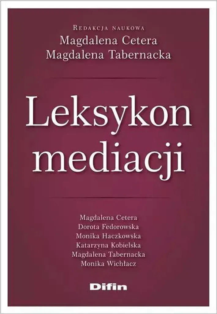 Leksykon mediacji : ouvrage technique avec index thématique détaillé