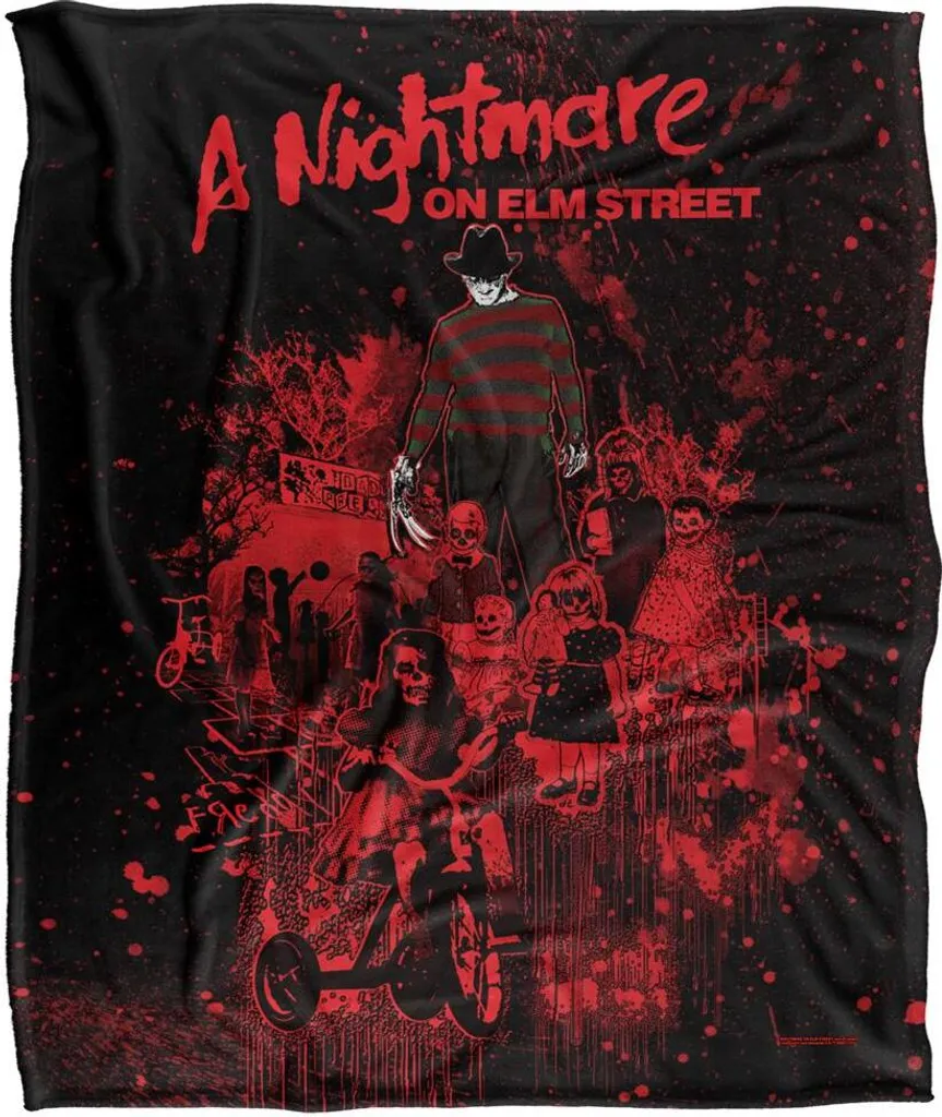 Plaid Nightmare On Elm Street Death TV18709 Couverture Anti-Froid Fun