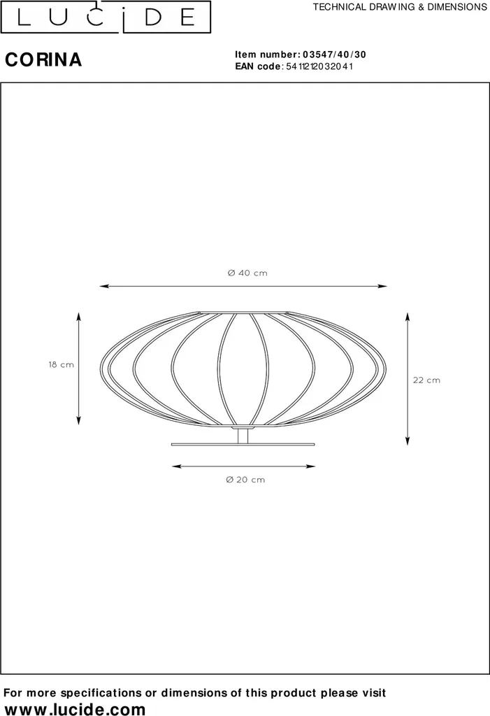 Lampe de table E27 Corina laiton pour éclairage sans éblouissement - 4