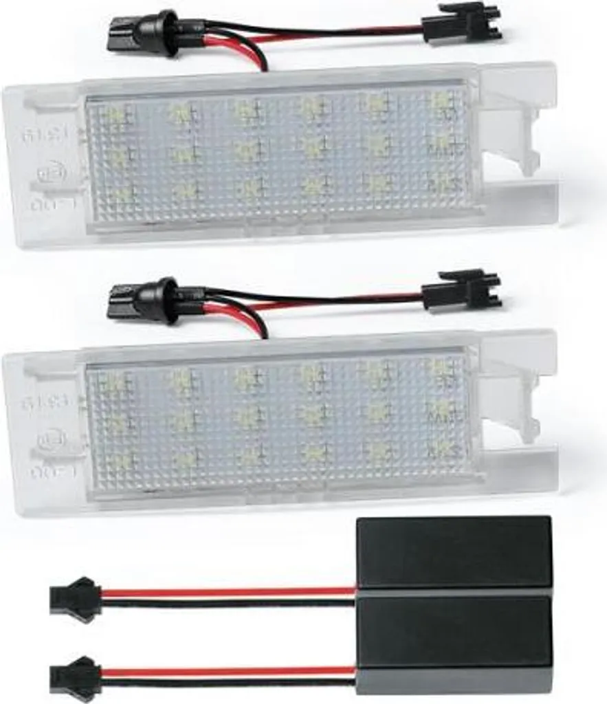 Luci LED Targa Opel Astra H J Corsa D Zafira B Insignia Bianco Ghiaccio