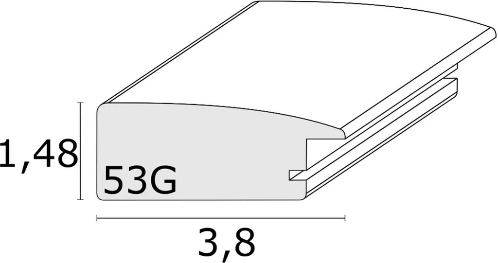 Cornice in Legno S53G Bianco 30x40 cm: L'Eleganza Artigianale Italiana - 7