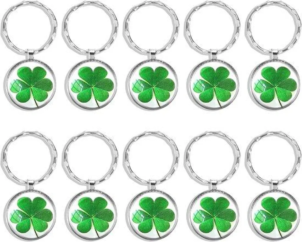 Lot de 10 bélières grises pour pendentif et porte-clé porte-bonheur DIY