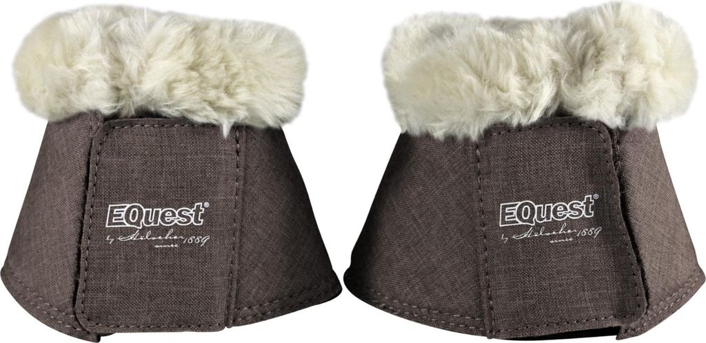EQuest Hufglocke Melange mit Fell Shetty/Minishetty in vielen Farben, Farbe:mocha, Größe:Shetty