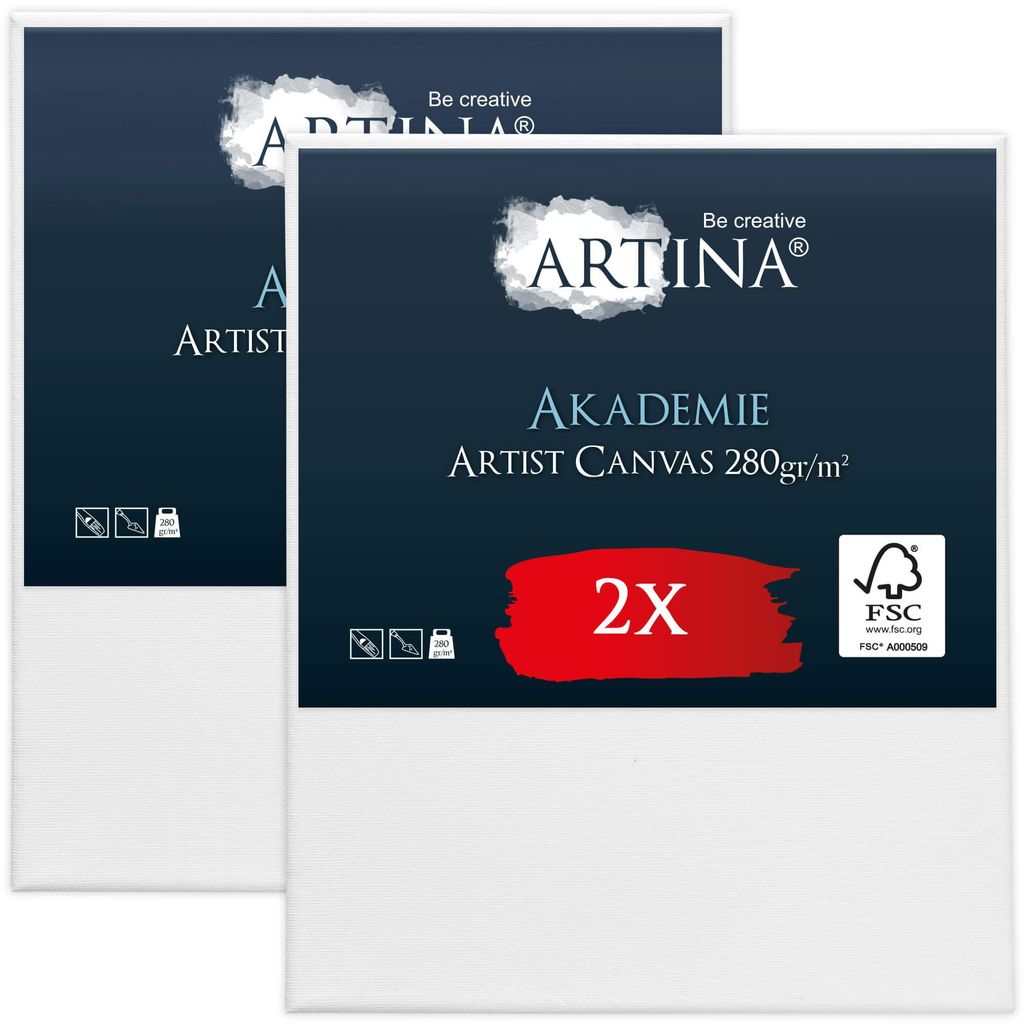 Artina Keilrahmen Leinwand Akademie, 50x60cm, 2er Set Produktbild 