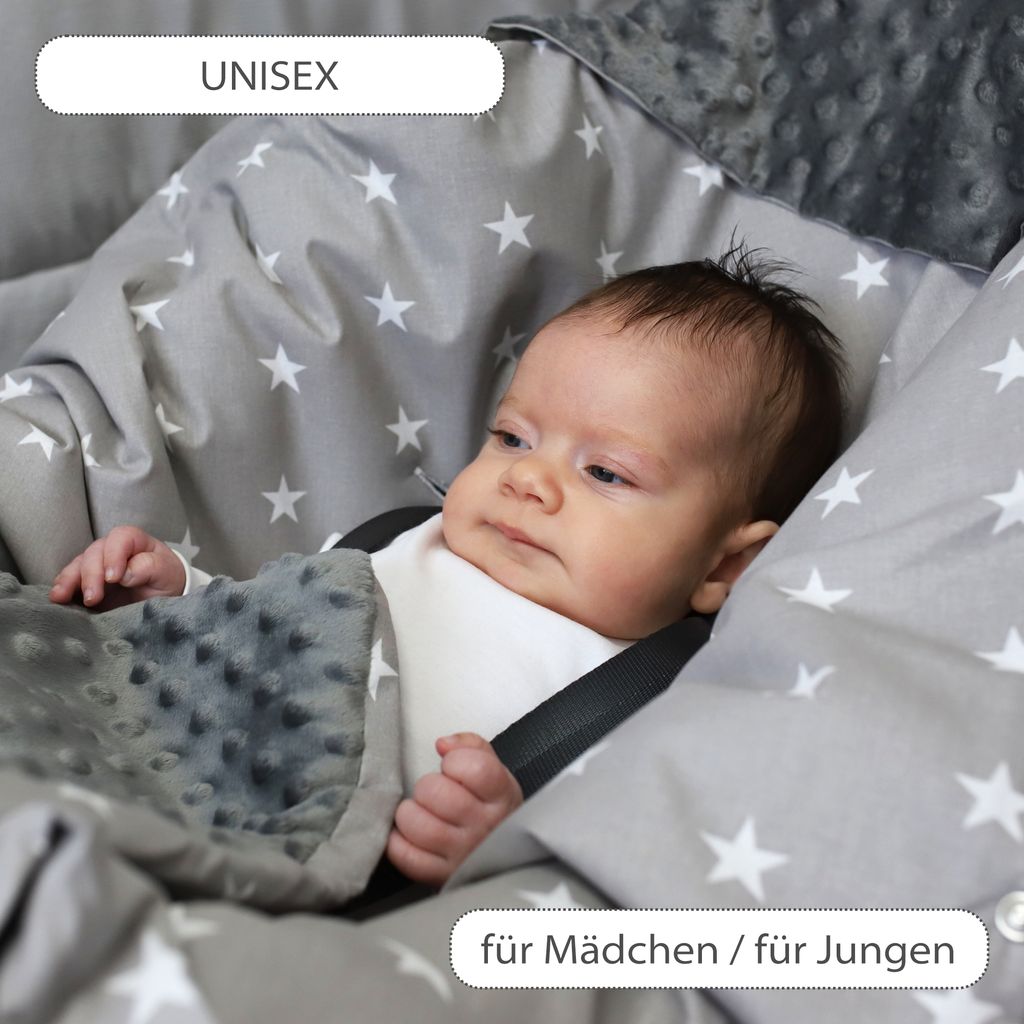 Einschlagdecke Babyschale Baby Decke 90x90 cm - Fußsack Produktbild 5