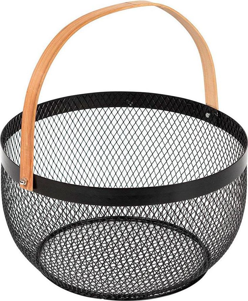 Panier Retro Mesh Diam.29cm Collection 'noir Kitchen' Image du produit 