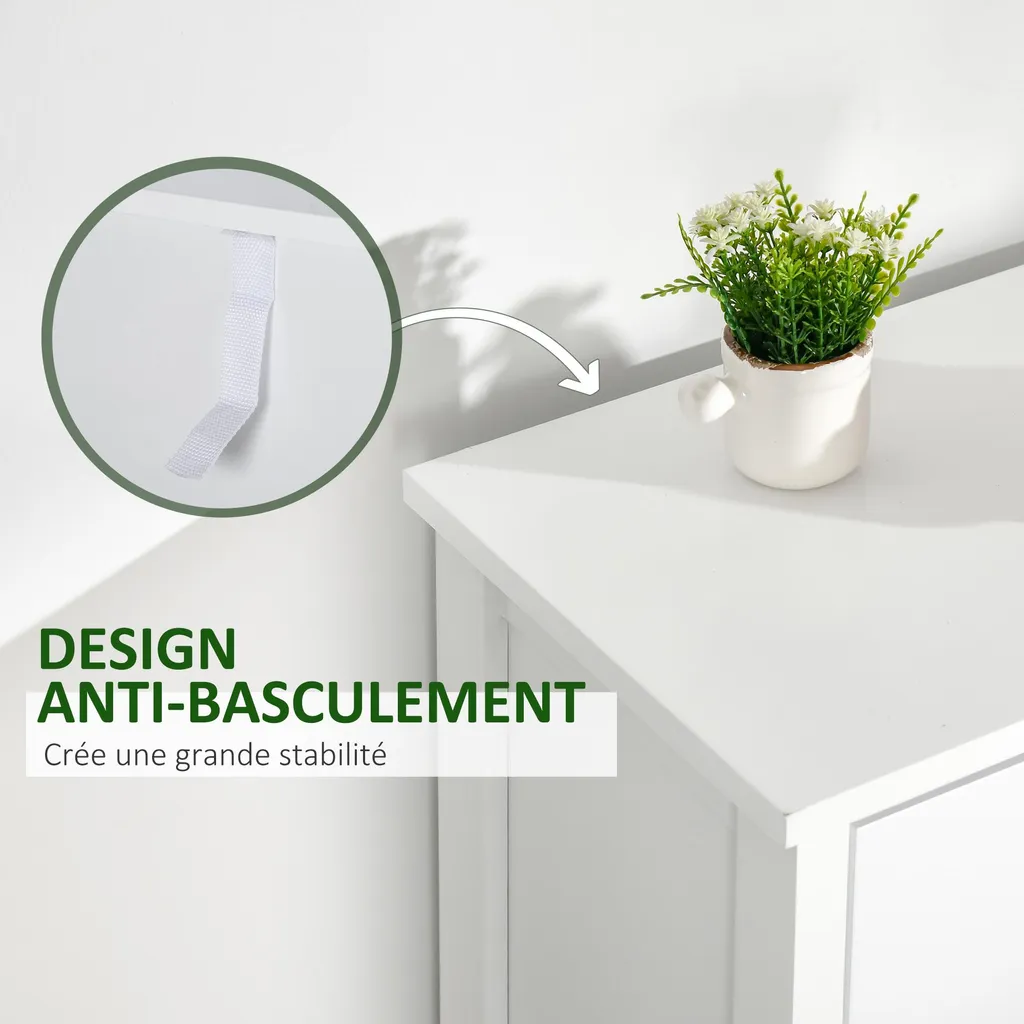 Commode Chiffonnier 5 Tiroirs Multicolores Meuble de Rangement Design - 6
