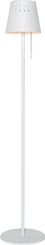 QAZQA - Design AußenStehleuchte I Stehlampe I Standleuchte I Lampe I Leuchte weiß inkl. LED 3-stufig dimmbar auf Solar - Ferre Dimmer I Dimmbar I...