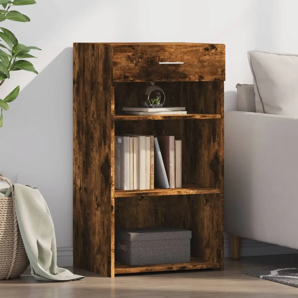 Vetrinetta Soggiorno Octo1166502 Rovere Fumé 50x42x93 cm Legno
