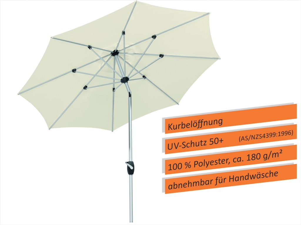 Schneider Sonnenschirm VENEDIG 270/8 natur 683-02 Produktbild 