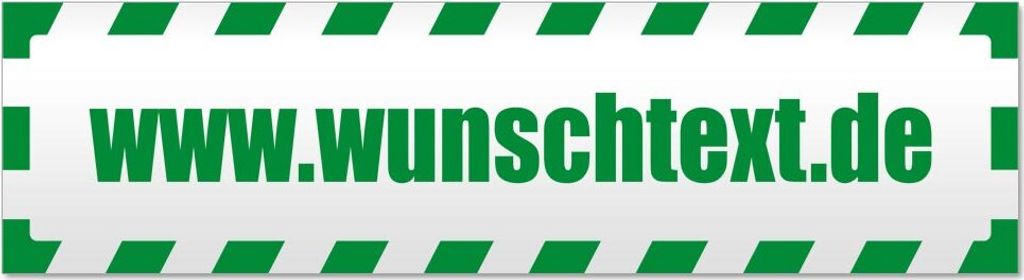 www.wunschtext.de gestreift Magnetschild Schild magnetisch