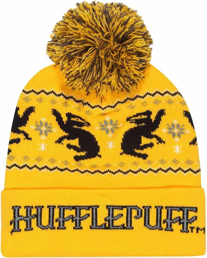 Calore di Tassorosso: Cappello Harry Potter Beanie Giallo Invernale