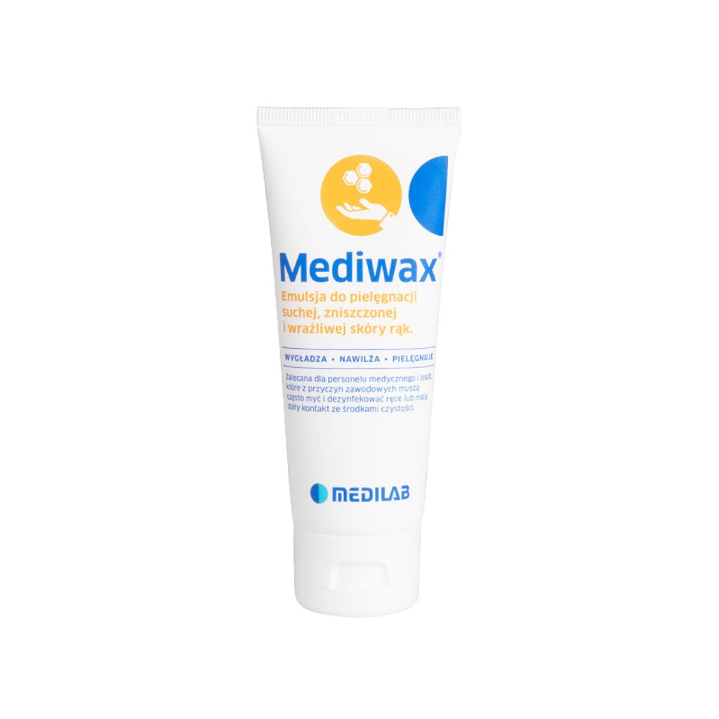 Mediwax Handcreme in einer 75-ml-Tube zur Pflege trockener und empfindlicher Haut
