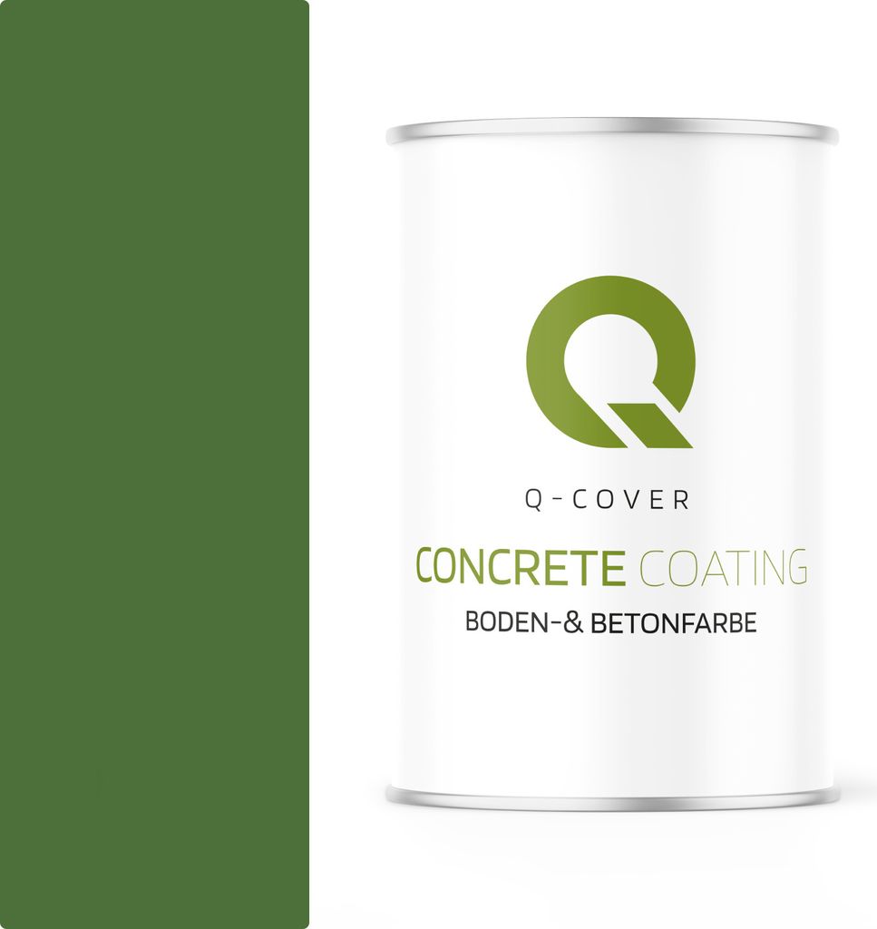 Bodenfarbe | Betonfarbe | Garagenboden | Bodenbeschichtung für Innen | Kellerfarbe Fußbodenfarbe Grün 0,9L